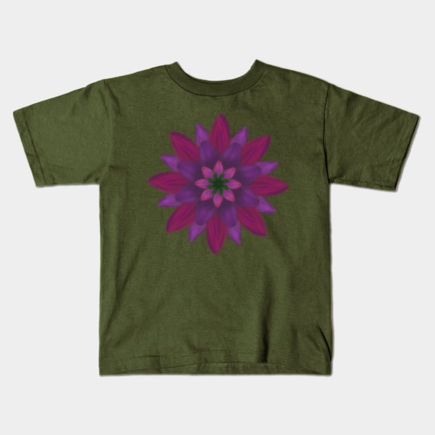 Flower and Brush Kids T-Shirt by bokunoyume